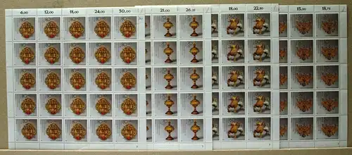 Berlin 25er Bogen 818-821 postfrisch FN, Ecken or beschriftet #BW5712