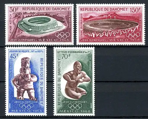 Dahomey/ Benin 360-363 postfrisch Olympiade 1968 Mexiko #IN333