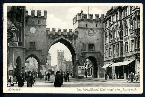 AK München Karlstor mit Justizpalast 1931 #O5795