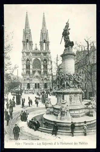 AK Marseille Eglise des Réformés - Saint-Vincent-de-Paul 1905 #O5850