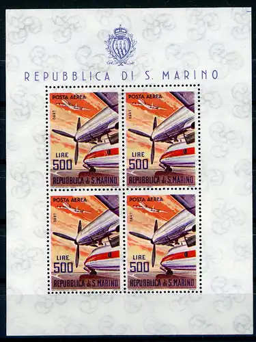 San Marino KB 829 postfrisch Flugzeug #GI228