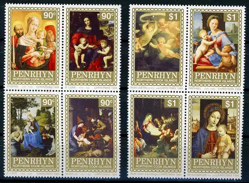 Penrhyn 567-574 postfrisch Weihnachten #IJ182