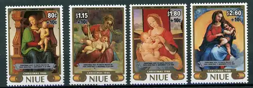 Niue 690-93 postfrisch Weihnachten #IJ191