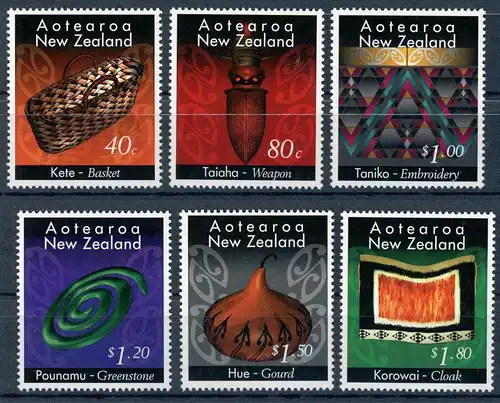 Neuseeland 1481-1486 postfrisch Kunst #IM227