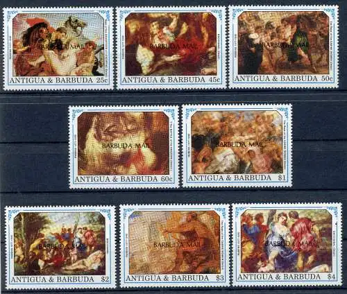 Barbuda 1294-1301 postfrisch Kunst Rubens #IM242