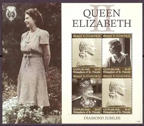 Union Inseln 644-46 postfrisch Queen Elizabeth #OZ1833