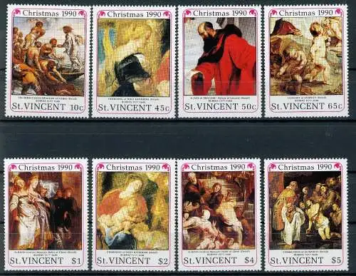 St. Vincent Grenadinen 1565-1572 postfrisch Weihnachten #IJ202