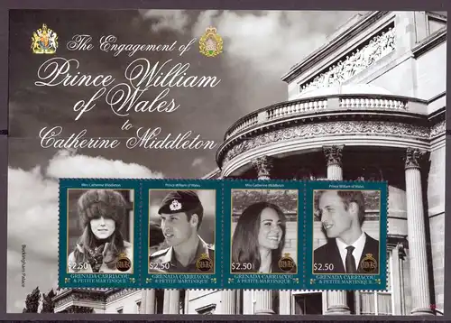 Grenada/Carriacou KB 4622-4625 postfrisch Royal Wedding #OZ1864