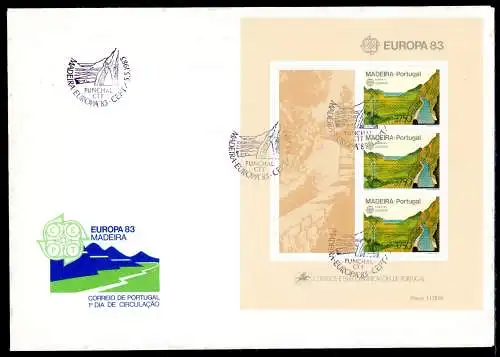 Madeira Block 4 Cept Ersttagesbrief/FDC #IX355