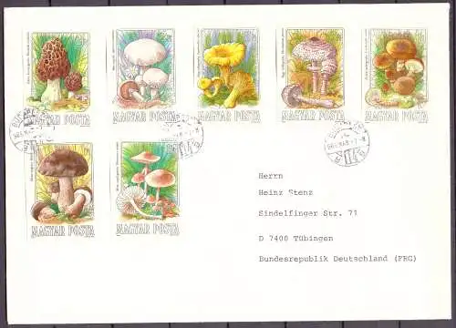 Ungarn 3708-3714 Pilze Ersttagesbrief/FDC #IJ037