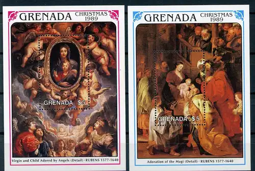 Grenada Block 234-35 postfrisch Weihnachten #IJ219