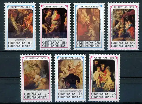 Grenada/ Grenadinen 1238-1244 postfrisch Weihnachten #IJ225