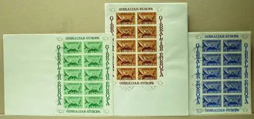 Gibraltar Kleinbögen 392-394 Cept 1979 Ersttagesbrief/FDC #IX359