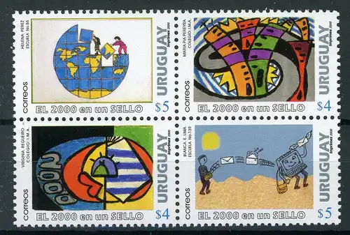 Uruguay 2538-2541 postfrisch Kunst #IY937