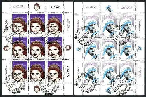 Makedonien 74-75 Kleinbögen Cept Ersttagssonderstempel #GQ317