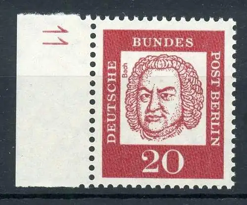 Berlin DS Bedeutende Deutsche 204 DZ 11 postfrisch #JE859