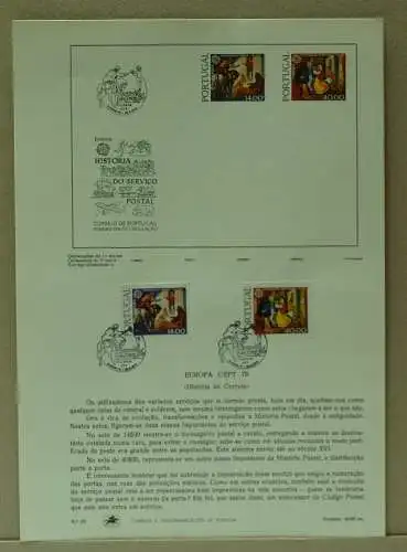 Portugal Ersttagsblatt 1441-1442 x Cept 1979 Ersttagssonderstempel #IX365