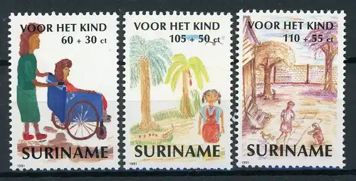 Surinam 1391-1393 postfrisch Kunst #IY950