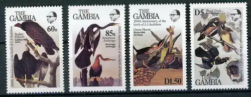 Gambia 557-560 postfrisch Vögel #JD222
