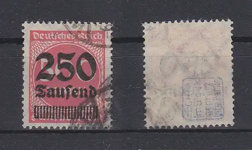 Deutsches Reich 295 gestempelt geprüft Infla Berlin, used #GE005