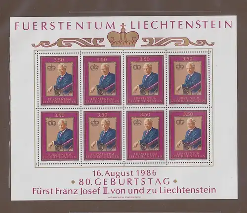 Liechtenstein 903 postfrisch als Kleinbogen #RM529