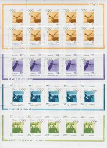 BRD 1861-1864 postfrisch als Kleinbogen, Bundesrepublik Deutschland MNH #GJ192