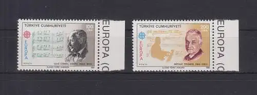 Türkei 2706-2707 postfrisch Musik, Turkey Music MNH #GE084