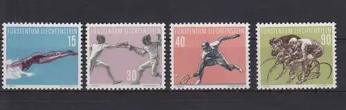 Liechtenstein 365-368 postfrisch Sport, MNH #GE085