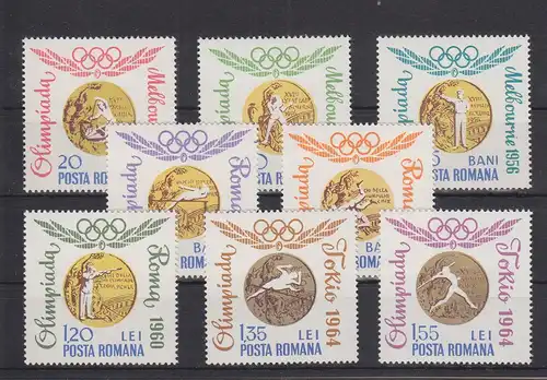 Rumänien 2345-2352 postfrisch Olympia 1964 MNH #GE092