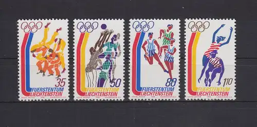 Liechtenstein 651-654 postfrisch Olymische Spiele 1976, MNH #GE096