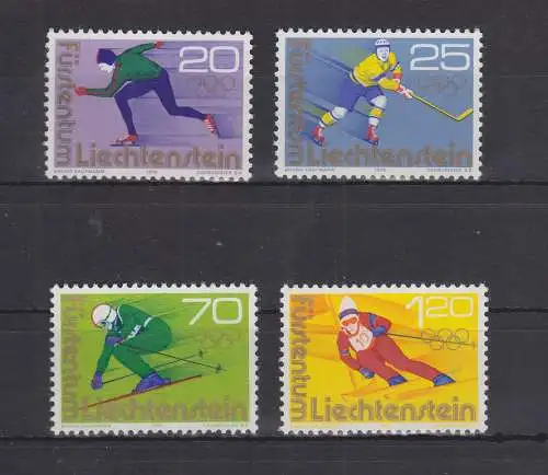 Liechtenstein 635-638 postfrisch Olymische Spiele 1976, MNH #GE097