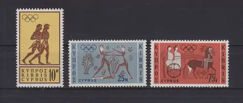 Zypern 237-239 postfrisch Olympia 1964 MNH #GE104