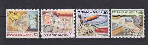 Papua-Neuguinea 504-507 postfrisch 100 Jahre Postdienst, MNH #GE275