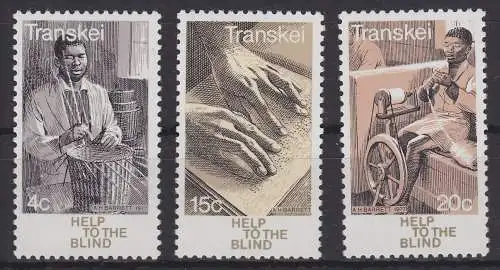 Südafrika Transkei 30-32 postfrisch Blindenhilfe, MNH #GE286