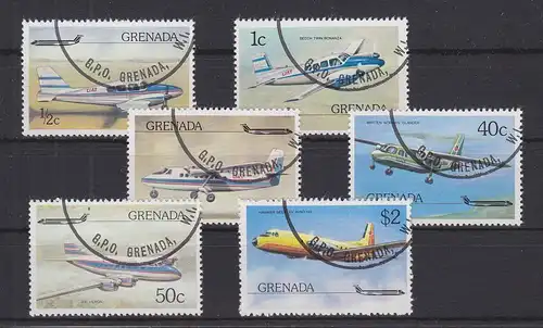 Grenada 783-788 gestempelt Flugzeuge #GE327