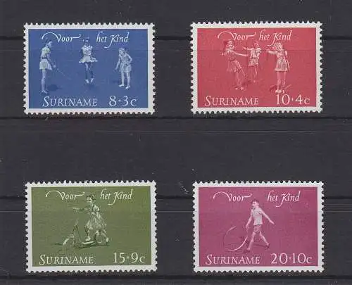 Suriname 450-453 postfrisch Kinderspiele #GE376