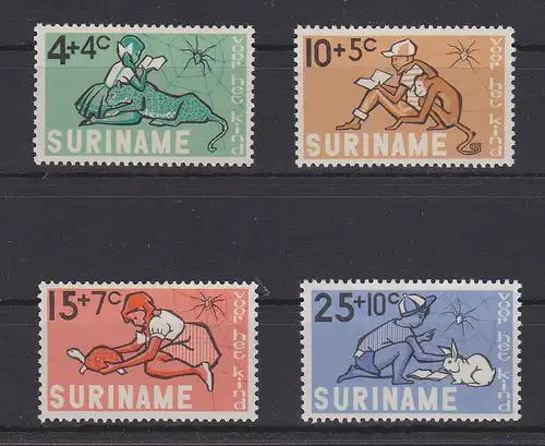 Suriname 478-481 postfrisch Kinder und Tiere #GE378
