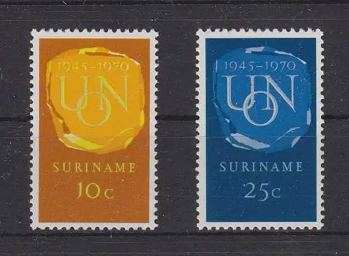 Suriname 579-580 postfrisch Vereinte Nationen UNO #GE379