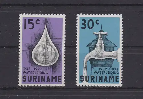 Suriname 616-617 postfrisch Wasserwerke #GE380