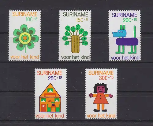 Suriname 658-662 postfrisch Kinderspiele #GE382