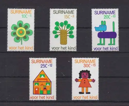 Suriname 658-662 postfrisch Kinderspiele #GE382