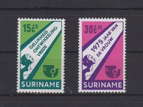 Suriname 693-694 postfrisch internationales Jahr der Frau #GE384