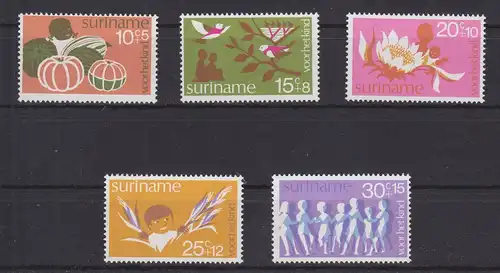 Suriname 682-686 postfrisch Kinderspiele #GE386