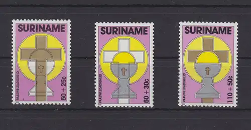 Suriname 1261-1263 postfrisch Ostern Eastern #GE394