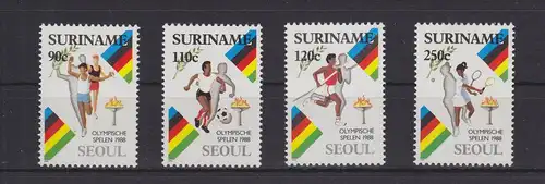 Suriname 1264-1267 postfrisch Olympia Seoul 88 #GE395