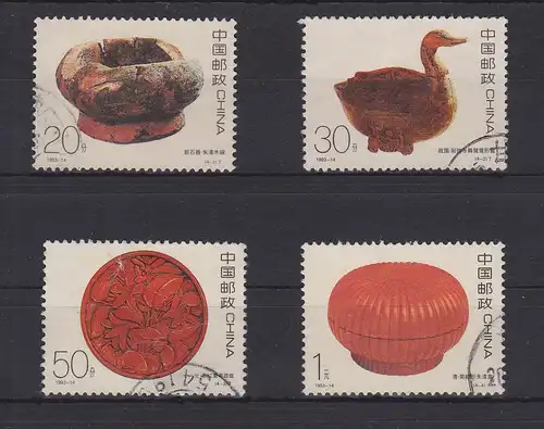 China Volksrepublik 2501-2504 gestempelt Lackarbeiten Kunst, China used #GE117