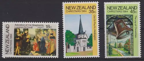 Neuseeland 909-911 postfrisch Weihnachten, New Zealand MNH #GE134