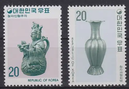 Südkorea 1085-1086 postfrisch Keramikgefäße, South Korea MNH #GE141