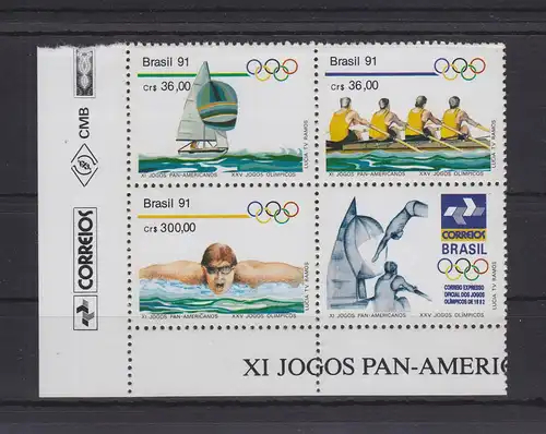 Brasilien 2404-2406 postfrisch Olympia 1992, Brasil MNH #GE147