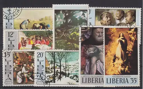 Liberia 729-736 gestempelt Gemälde Malerei, used #GE155